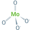 Molibdén (Mo) ionic formula image