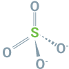 Sulphur (S) ionic formula image
